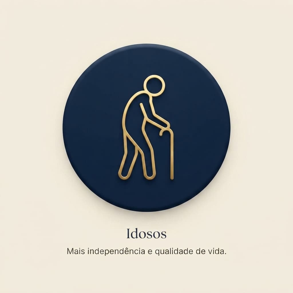 Idoso sorridente sendo acompanhado por profissional de saúde em casa